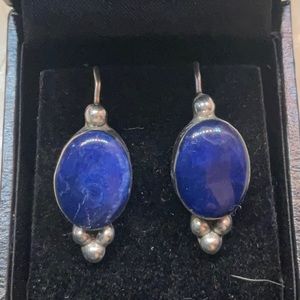 Lapis Lazuli silver earrings